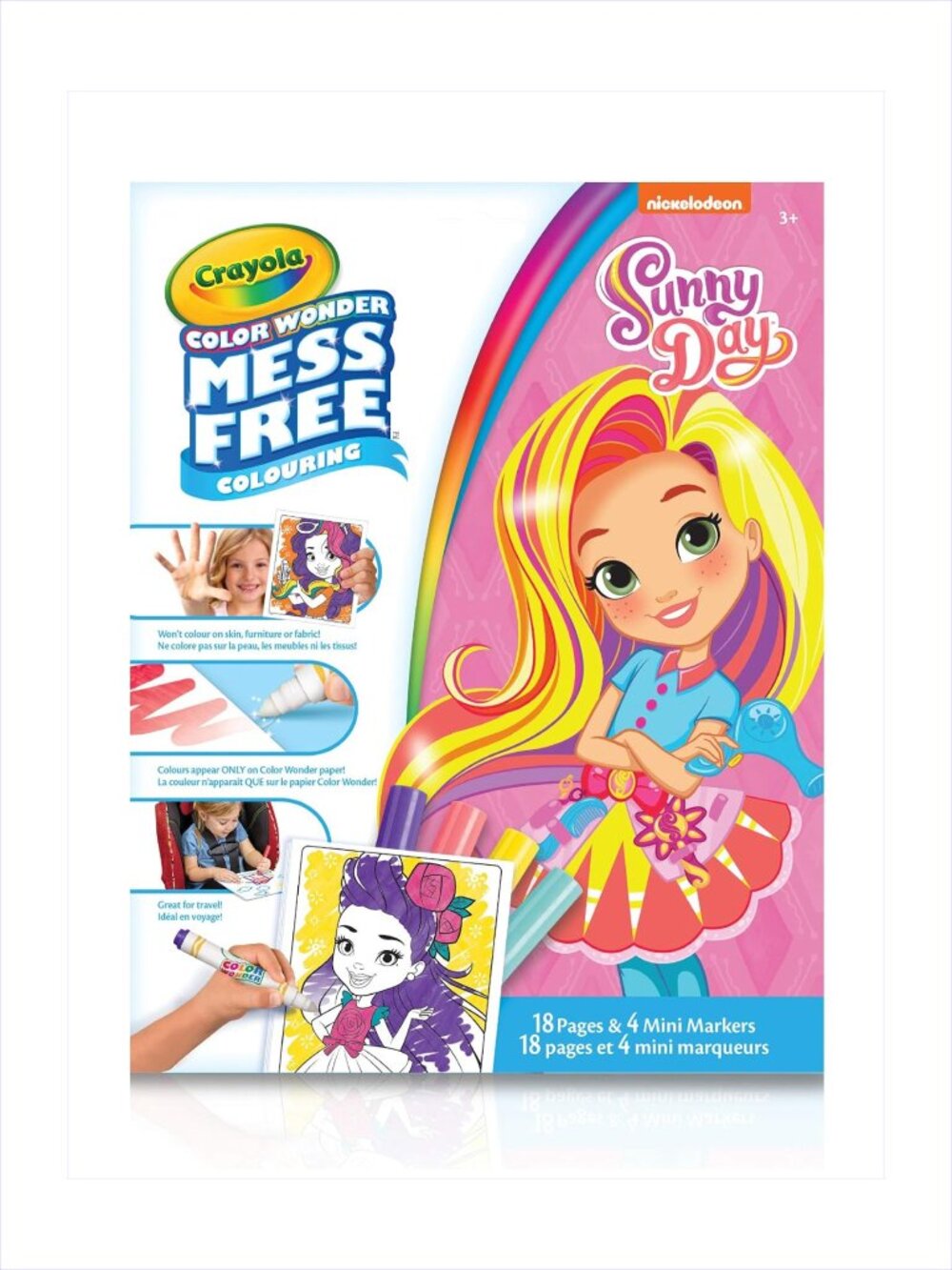 Crayola Mess-Free Coloring Pages & Markers Sunny Day New Sealed Add-On Item